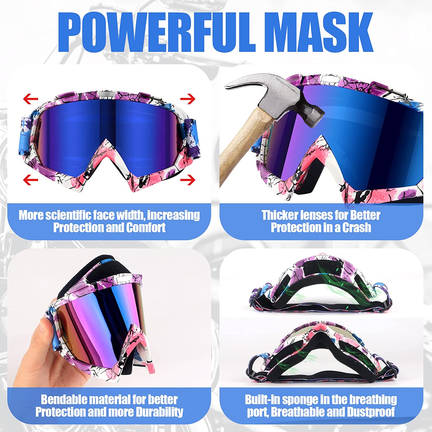 Motorbike glasses cycling goggles