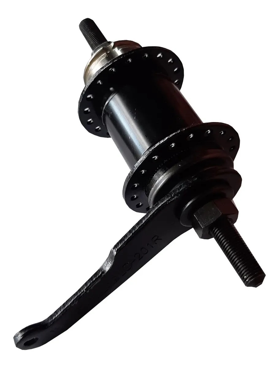 Bicycle coaster hub steel 36 holes black.